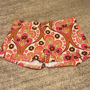 JUDITH MARCH retro printed boho shorts bold large